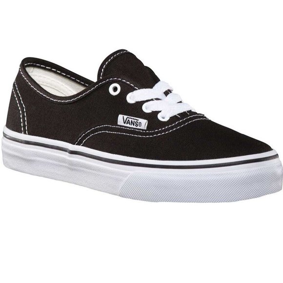 Vans Other - Vans Authentic Classic Black White Kids Sneakers
